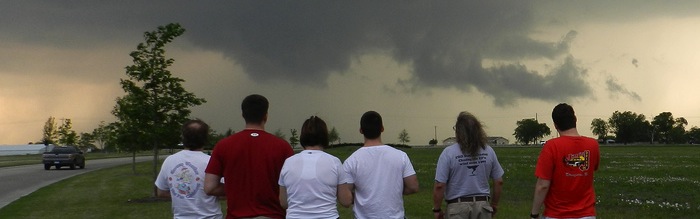 AllisonHouse Members in Front of a Developing Tornado
